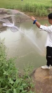 Jaring ikan fishing net bubu ikan hand casting fish net Note Durable And Practical Portable Throwing Net