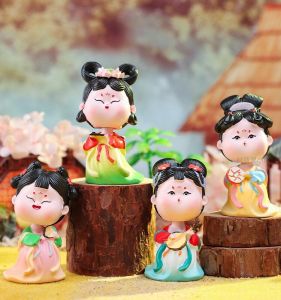 Đồ Trang Trí Treo Tường Bằng Nhựa Phong Cách Trung Hoa Cổ Đại Tượng Nữ Nhân Gật Đầu Đồ Trang Trí Để Bàn Đồ Trang Trí Xe Hơi Quà Tặng