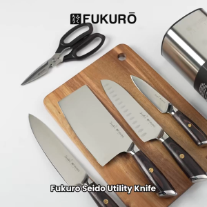 Fukuro Seido Stainless Steel Utility Knife / Kitchen Utensils / Pisau Serbaguna