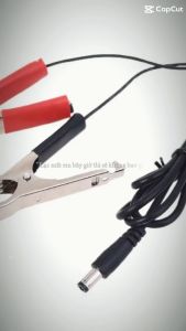 Dây Nguồn DC 5.5x2.1mm Ra Đầu Kẹp Cá Sấu Dùng Cấp Nguồn Dự Phòng Wifi Quạt Tích Điện (Loại Tốt)