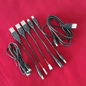 Lithium Battery 3.7V Charger with Protection Turns Green When Fully Charged USB Charging Cable PH2.0 XH2.54 SM JST