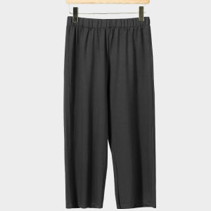 Loose Cotton Casual Pants for Middle-Aged And Elderly Women Straight Leg Seven-Foot Pants Thin Home Clothes Cotton Pants