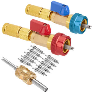 R134A Valve Core Quick Remover Installer High / Low Pressure Valve Core Remover Tool for Refrigerant Air Conditioner System