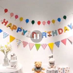 [Mẫu mới] Dây chữ happy birthday dây treo sinh nhật trang trí sinh nhật phong cách Hàn Quốc