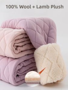 MiiOW | Womens Winter Thickened Woolen Fleece Lined Warm Pants High Waist Long Trousers Extra Thick Cotton Underwear For Cold Weather