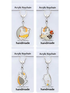 Buy 2 Get 1 Free Acrylic Keychain Cat Teacher Sanmao Teacher Gato Keychain Summer Friend Account Charm Anime Themed Keychains
