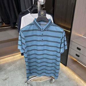 Áo Thun Nam Mùa Hè Tagkita Tshirt Cotton Polyester Regenerated Fiber Half Sleeve Striped Short Sleeve Fashion Urban Style Breathable