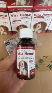 "Hoàn tiền đến 10%" Vita Hemo Hỗ trợ tạo máu kích thích thèm ăn Phục hồi sức khỏe cho chó mèo - Chai 100ml - MODERN PET - VITA HEMO 100ml