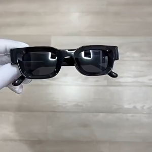 WW005 Kacamata Hitam UV400 Bingkai Kecil Persegi Gaya Vintage Untuk Pria Dan Wanita