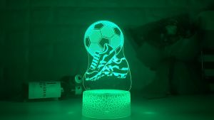 3D LED Night Light Lampara Futbol USB Novelty Table Lamp Football Club RGB LED 7 Color Change Desk Lamp Decor Kids Gift
