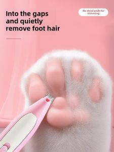 Quiet Professional Electric Pet Grooming Trimmer Dog Cat Fur Clippers Rechargeable Battery for Dog Paw Hair Cutting Tool