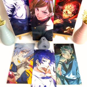 RUNABEE HIASAN DINDING 15x30CM DEKORATIF WALL ART ANIME JUJUTSU KAISEN POSTER KAYU DEKORASI POSTER