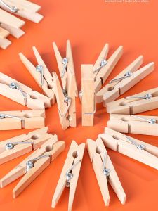 Wooden Clip Original Wood Color Small Wood Clips Wooden Clamp School Class Room Teacher Purchase Kindergarten Wall Decoration