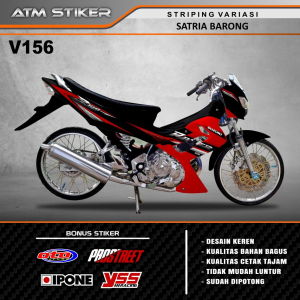 Striping Variasi Suzuki Satria Barong Tahun 2008 - 2012