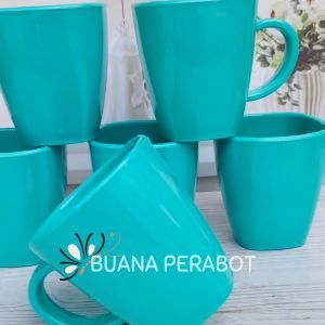 PROMO 6 PCS GELAS TANGKAI / GELAS KOPI TAHAN PANAS DAN TAHAN DINGIN IBISA C.O.D