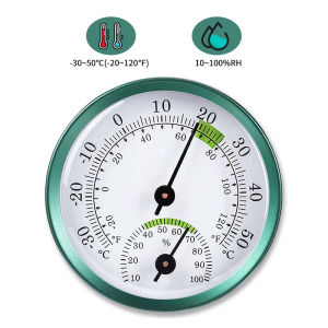 -30-50 °C/-20-120°F 10-100%RH 2.28-inch Highly Accurate Mini Thermometer Hygrometer Analog Temperature and Humidity Meter
