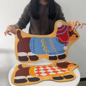 พรมเช็ดเท้าลายการ์ตูน40*60 น่ารัก พรมห้องครัว แผ่นดูดซับโคลนไดอะตอม พรมห้องน้ำหนังPU-แห้งง่าย