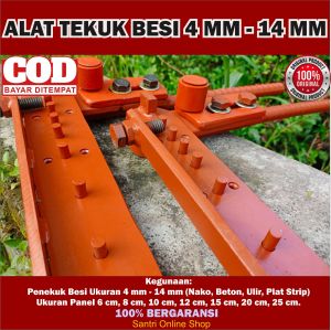 Alat Tekuk Besi Penekuk Besi Begel Cakar Ayam Spek 4 6 8 10 12 14 mm Besi Beton Nako Ulir