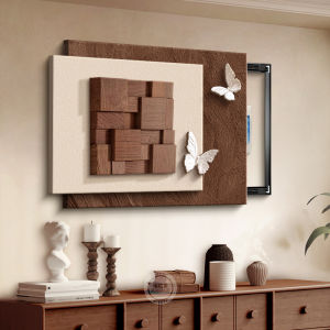 RUIBAHAO | 3D Solid Wood Decorative Panel Modern Vintage Feel