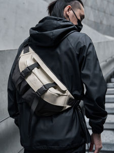 Mens Large Capacity Slant Crossbody Bag Casual Cycling Shoulder Bag Street Style Messenger Bag Soft Handle Summer New Model