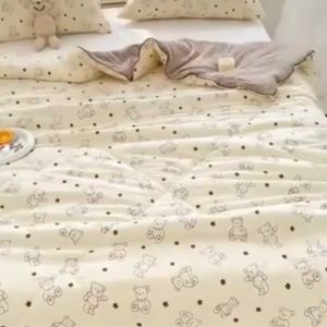 (Hot trend) Hàng nhập - Chăn hè cotton đũi chần bông 2mx2m3 | Mền đắp điều hoà hè thu - Nguyệt Ánh Bedding [Cam nhỏ]🍒 🍉🍇