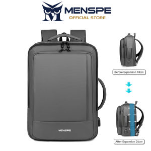 MENSPE Fashion Mens Backpack Business Laptop Backpack Expandable Large Capacity Travel Backpack Men 15.6inch Laptop Backpack Anti-theft Multi-function Backpack