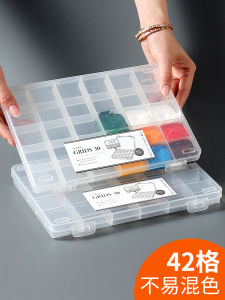 Transparent Large Capacity Sealed Acrylic Oil Paint Watercolor Mixing Box 42 Colors Storage Box Art Students Professional Mixing Box Empty Box 20 Grids 30 Colors Moisture Proof Sealed Paint Box