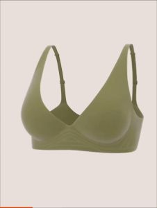 Twilight Japanese Suji Bra Seamless Soft Bralette Light Weight Deep-V Jelly Bras Jelly Feeling Underwear Adjustment No Steel Ring Small Chest Gathered Lingerie