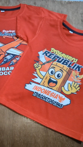 Code8.id Kaos Anak Hari Kemerdekaan Indonesia Dirgahayu 17 Agustus Karakter Kartun Lucu 1 - 10 Thn