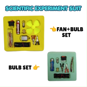 Diy Circuit Conductor Science Experiment kids Lab Bulb &Fan Set/Konduktor Elektrik Sains Eksperimen Set/Electric Circuit