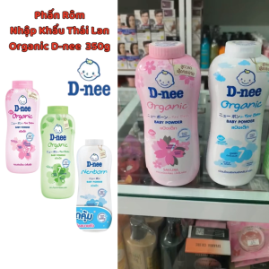 Phấn Rôm Nhập Khẩu Thái Lan Organic D-nee 350g Phấn Thơm sẽ làm dịu da giảm mẩn đỏ và cảm giác khó chịu.