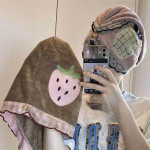 PH | Quick Drying Absorbent Tassel Terry Bath Cap