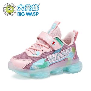 Spring Autumn 2025 Kids Running Shoes Soft Bottom Air Cushion Sports Sneakers Boys Children Big Wasp Yellow Jacket Shoes