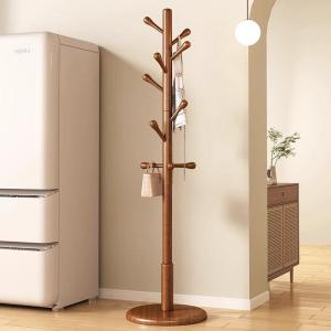 JIAJIESHI | Solid Wood Standing Clothes Rack