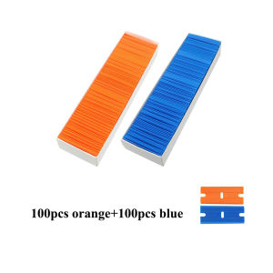 NeoWrap Double Edged Plastic Blades Safe Scraper Razor Blades for Removing Decals Stickers Adhesive from Car Glass 100-300pcs
