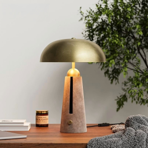 💥Dream Best🔥 Designer Retro Distressed Velvet Leather Living Room Study Design Sense American Light Luxury Advanced Sense Vertical Table Lamp Table Light Lamp Adjustable Portable Charger Table Lights for Room