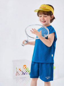 DUDUJIA | Bộ áo ba lỗ lưới lụa lạnh cho bé trai khô nhanh mỏng nhẹ thoáng mát