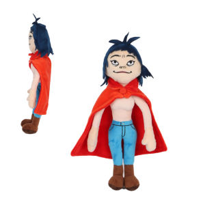 New Gorillaz Noodle Plush Kawaii Virtual Band Street Fighter Stuffed Doll Cute Red Cloak Boy For Fans Enthusiast Childrens Gift
