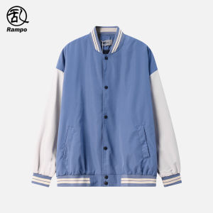 American Splice Color Baseball Jacket Loose Casual Outerwear for Men And Women Youth Trendy Brand Autumn Couple Coat