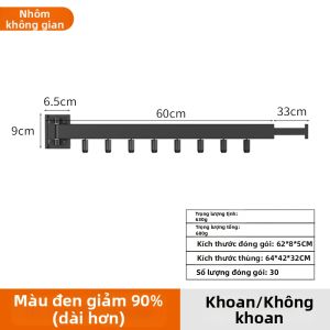 Giá Phơi Quần Áo Gấp Gọn Không Cần Đục Lỗ