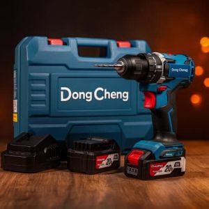 ส่งฟรี !! ไขควงกระแทกไร้สาย 20V ไร้แปรงถ่าน แบต 4.0Ah 2 ก้อน + แท่นชาร์จ Dongcheng(DCดีจริง) DCPL208(TYPE EM)