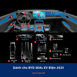 BYD Seal EV Xe Ô Tô Bảo Vệ Nội Thất TPU Phim Chống Trầy Xước Miếng Dán Chống Rách Trong Suốt Phụ Kiện Bảo Vệ Ô Tô
