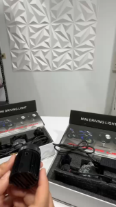 (2ดวง)ไฟสปอร์ตไลท์ มินิ แสงขาว+เหลือง เสริมรถยนต์ มอเตอร์ไซค์  / K131