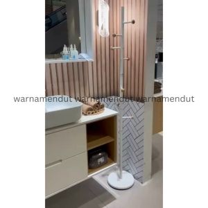 Standing Hanger Gantungan Besi Berdiri Aksesoris Tas Topi Baju Wooden Balls 171cm WMO IF9516