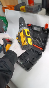 48V Brushless Cordless Electric Impact Wrench&Drilling 2IN1 Power Tools Ratchet Wrench Drill Screwdriver