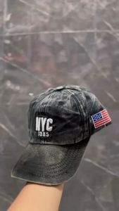 Terbaru 2025 Topi Baseball Cap NYC 1985 Hat Distro Pria Wanita Casual Sport Fashion Kualitas Premium Bahan Denim Wash
