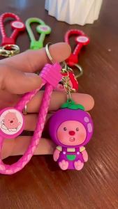 Pororo | Anime Ruby Cosplay Little Beaver Móc Khóa Mặt Dây Chuyền Xe Cặp Đôi Ba Lô Phụ Kiện PVC Búp Bê Móc Chìa Khóa Quà Tặng Cho Mọi Lứa Tuổi
