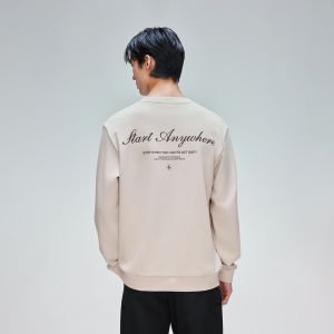 Jack Jones | Cotton Mens Autumn Long Sleeve Round Neck Casual Letter Print Sweatshirt