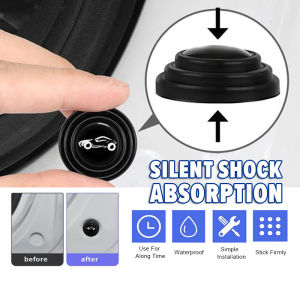 Car Door Shock Absorber Pad Bonnet Trunk  Bonnet Trunk  Sound Insulation proof Silicone Rubber Cushion Penyerap Hentak Pintu 汽车门减震垫
