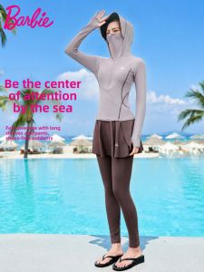 Barbie | Conservative Two-Piece Long Sleeve Long Pants Swimwear